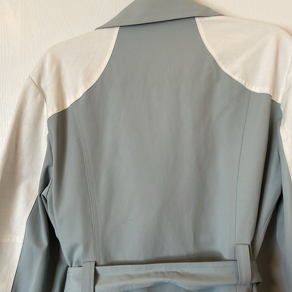 NY& company beautiful spring and raincoat XL light blue and  white. - Picture 4 of 8